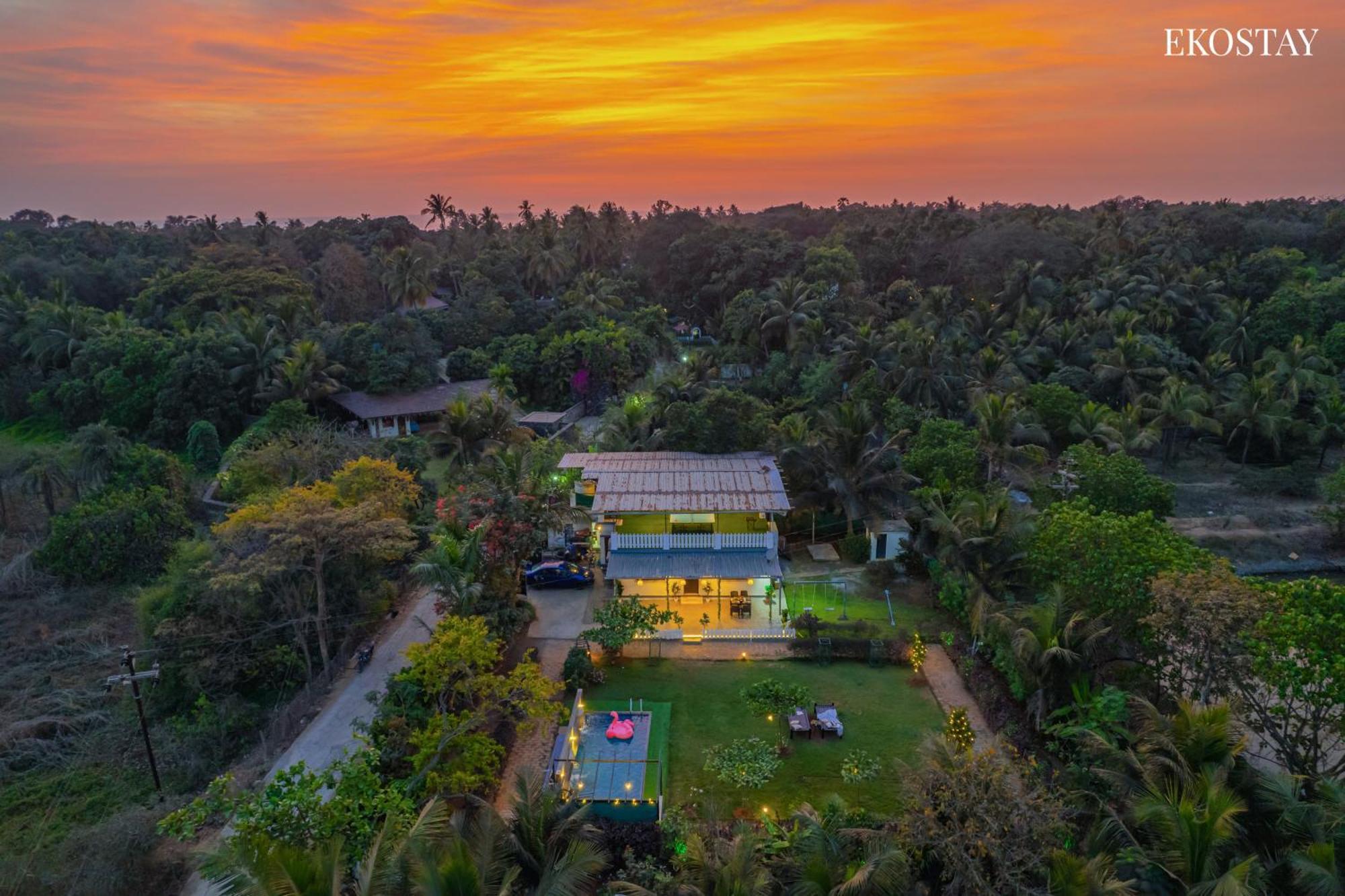 Eko Stay- Panorama Villa آليباغ المظهر الخارجي الصورة