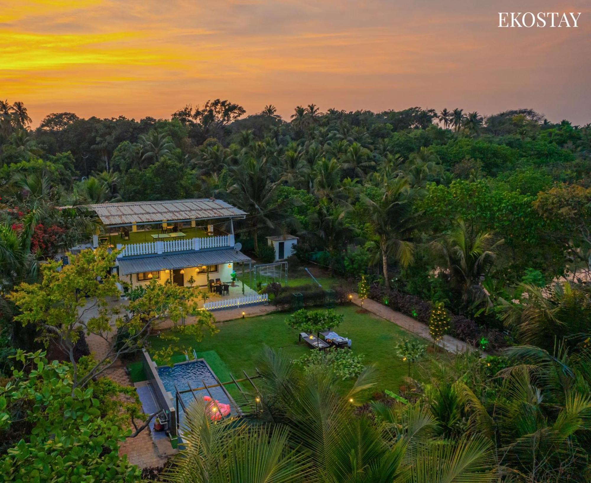 Eko Stay- Panorama Villa آليباغ المظهر الخارجي الصورة